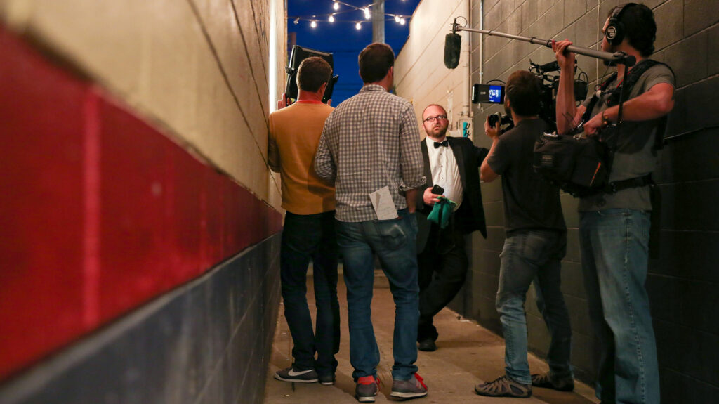 behind the scenes with the stonecastle production team as they film a documentary